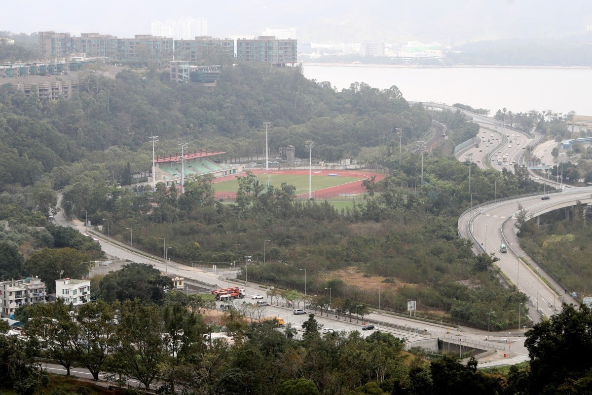 The plot of a residential land at the junction of Yau King Lane and Pok Yin Road, Pak Shek Kok, Tai Po. The site received 10 bids by the close of tender on February 08, 3019. Photo: Winson Wong