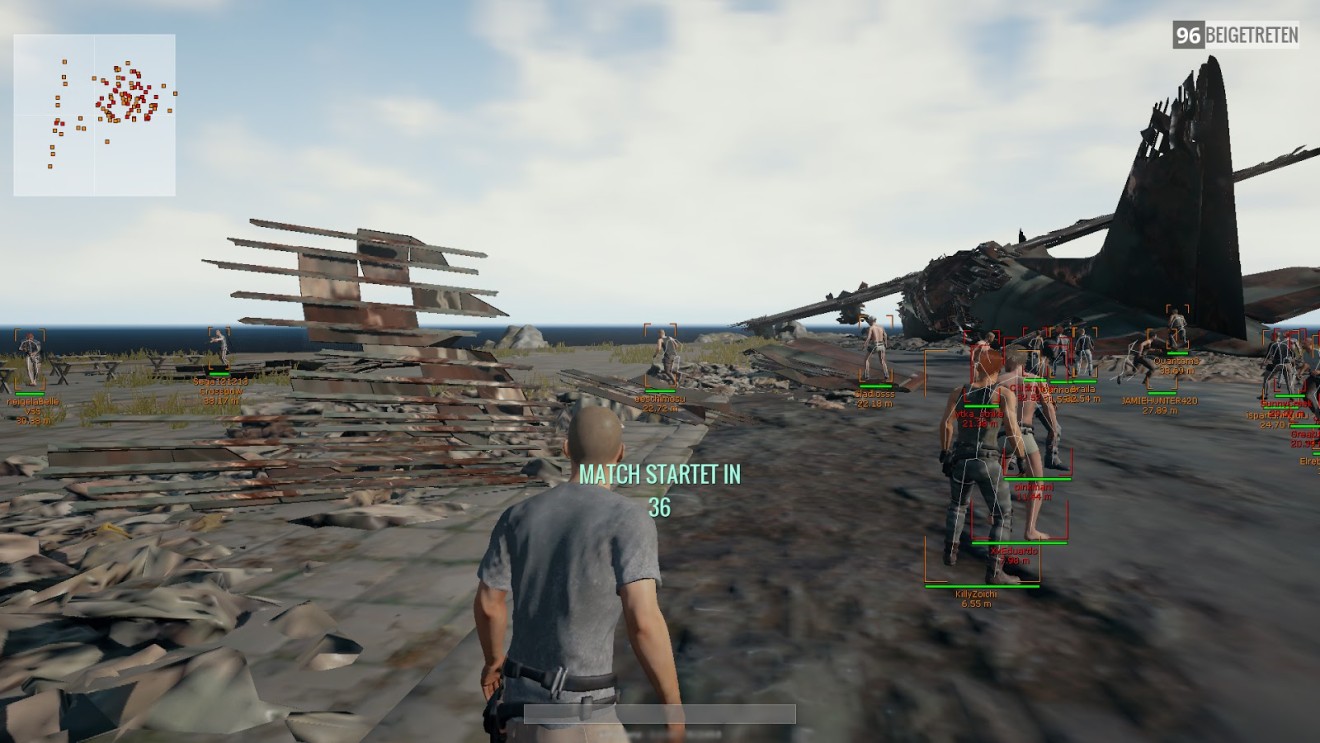 This cheating software for PUBG can identify characters and objects in the game. (Picture: Blacksector)