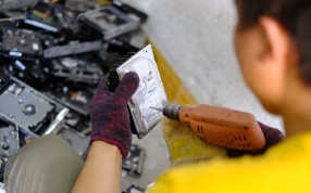 Thousands of polluting recyclers have shut down in Guiyu, Guangdong, while others have moved into tightly controlled industrial park