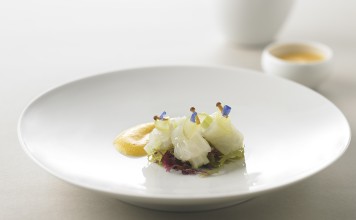 La Yeon at The Shilla Seoul’s chilled marinated halibut.