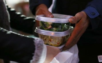 Some Chinese people ordered their Lunar New Year banquets online. Photo: AFP