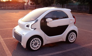 The 3D printed, US$9,500 LSEV is currently on display at Shanghai’s China 3D-printing Culture Museum, before being exhibited at Auto China 2018 in Beijing next month. Photo: Handout