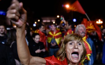 Hotly contested campaign closely watched by the Kremlin and Western leaders, who saw the vote as a signal for the geopolitical direction of the Balkans