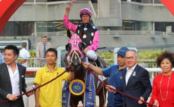 Connections celebrate Beauty Generation’s win in the Celebration Cup. Photo: Kenneth Chan