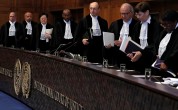 The judges involved in the Bolivia-Chile case at the International Court of Justice. Photo: Reuters