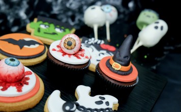 A selection of Halloween goodies from The Cakery in Hong Kong.