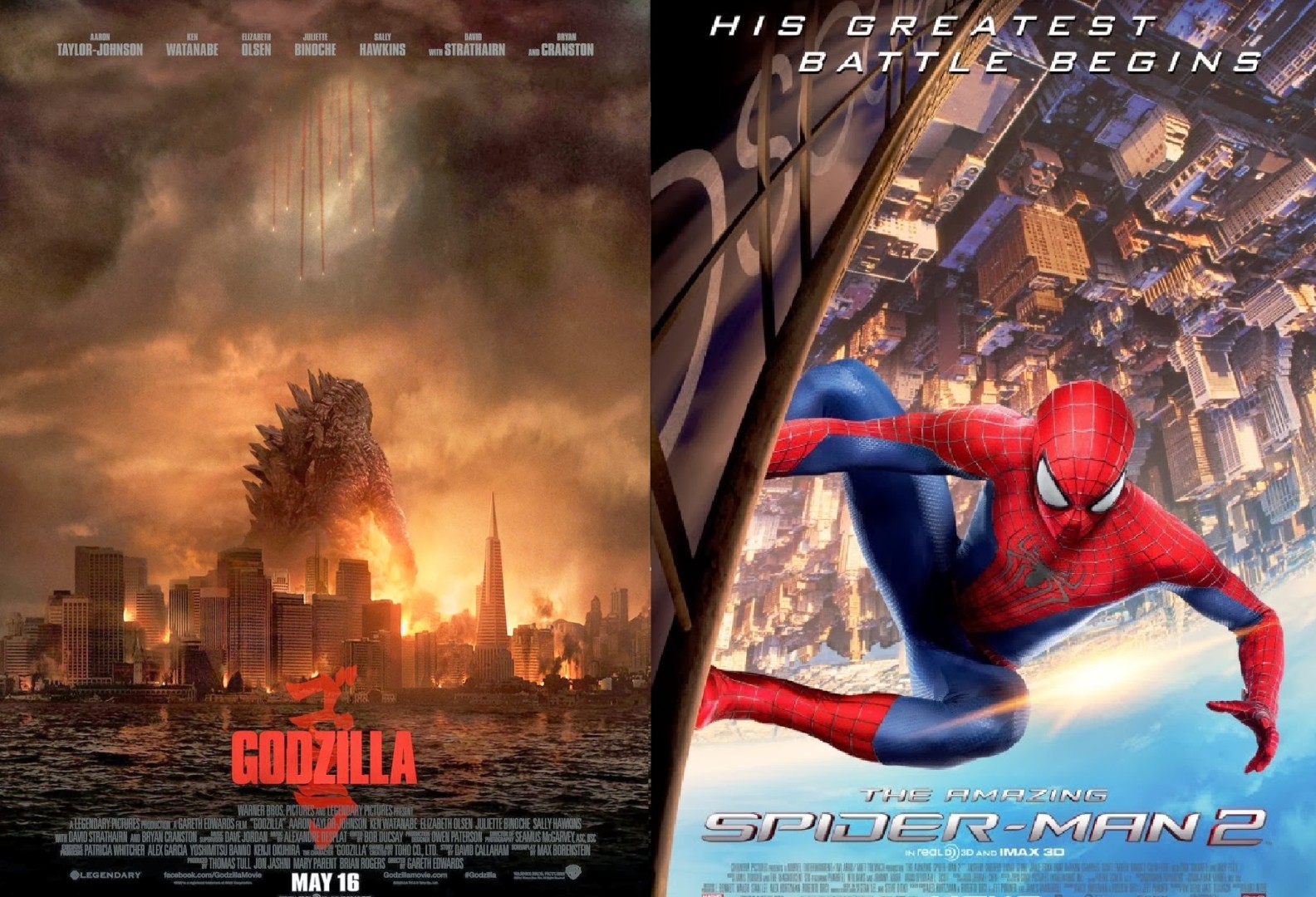 Movie Reviews Godzilla And The Amazing Spider Man 2 South - 