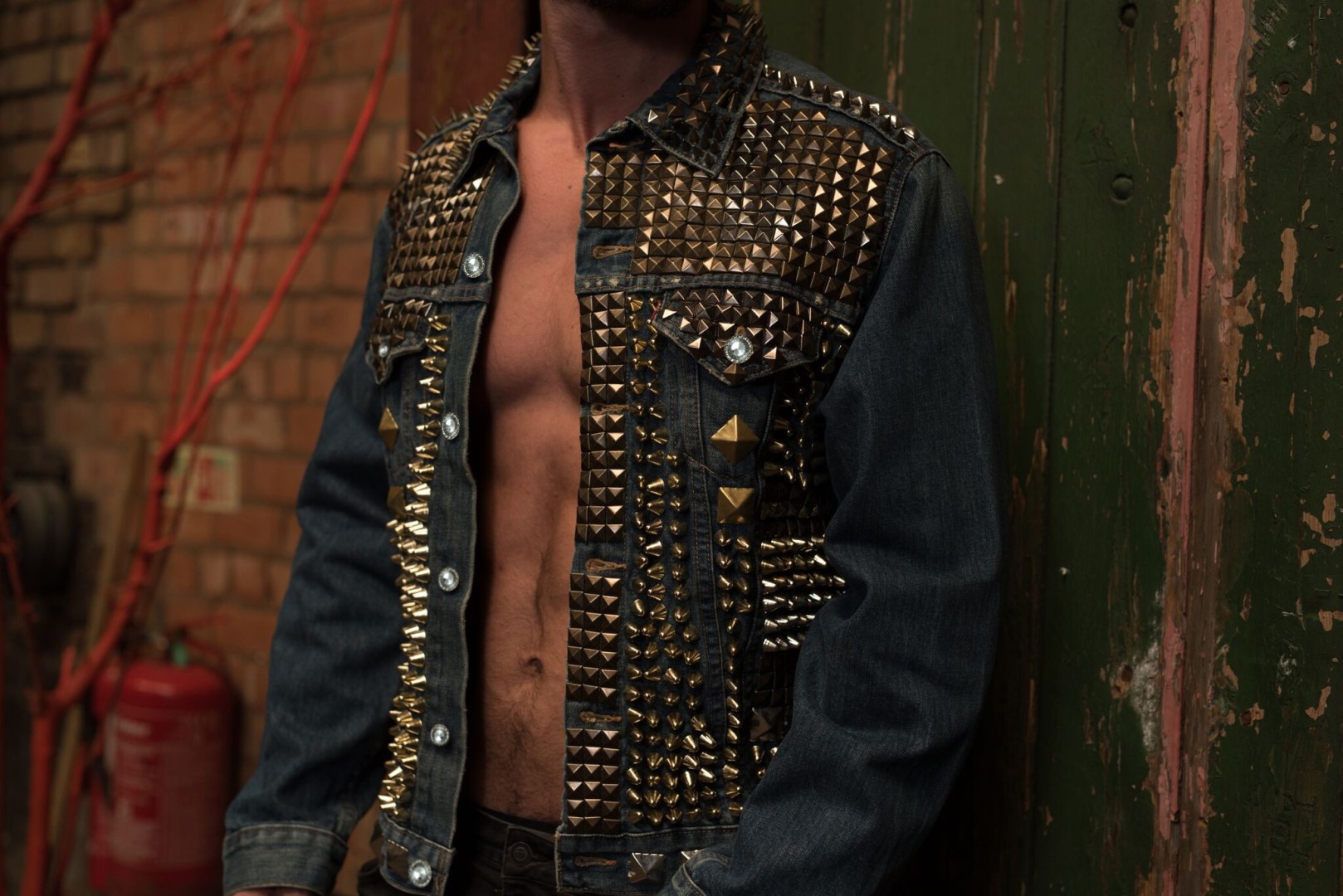 diamond denim jacket