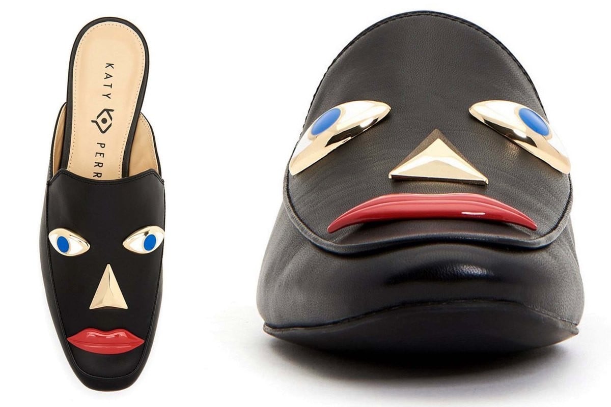 katy perry shoes that look like black face