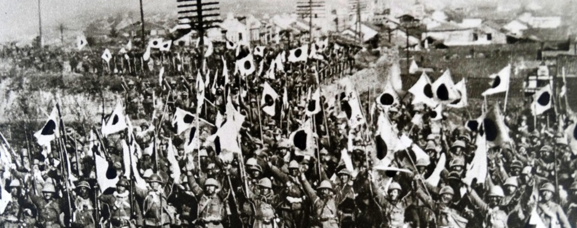 Japanese troops in Nanking after the city's conquest in 1937. Picture: Alamy