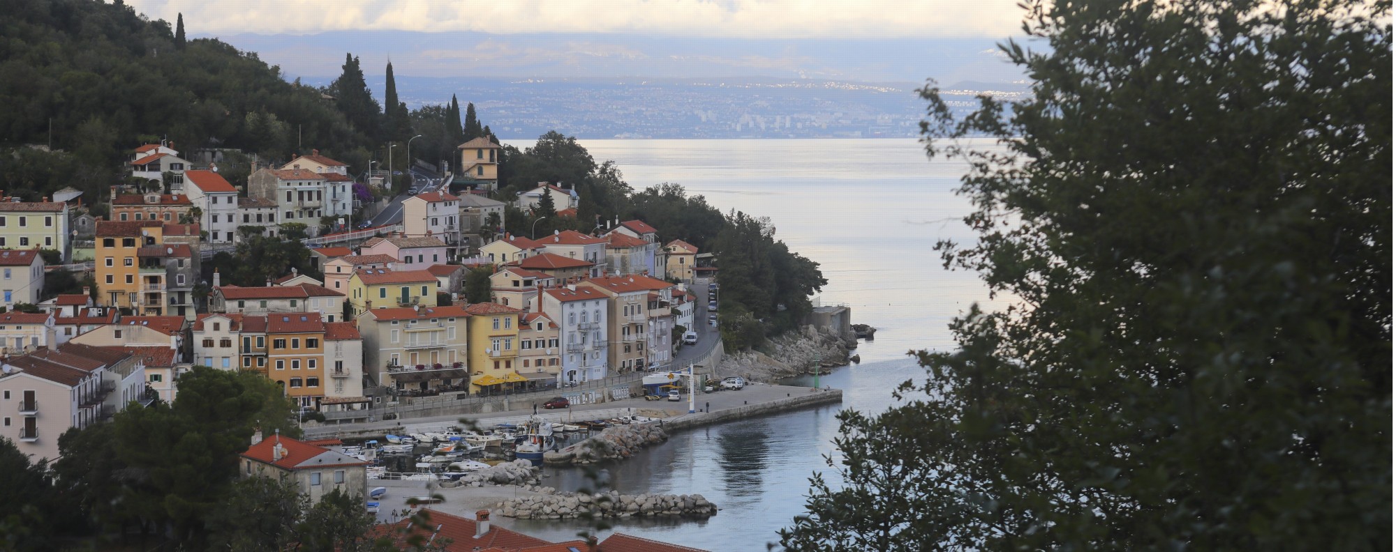 A harbour near Opatija, Croatia.