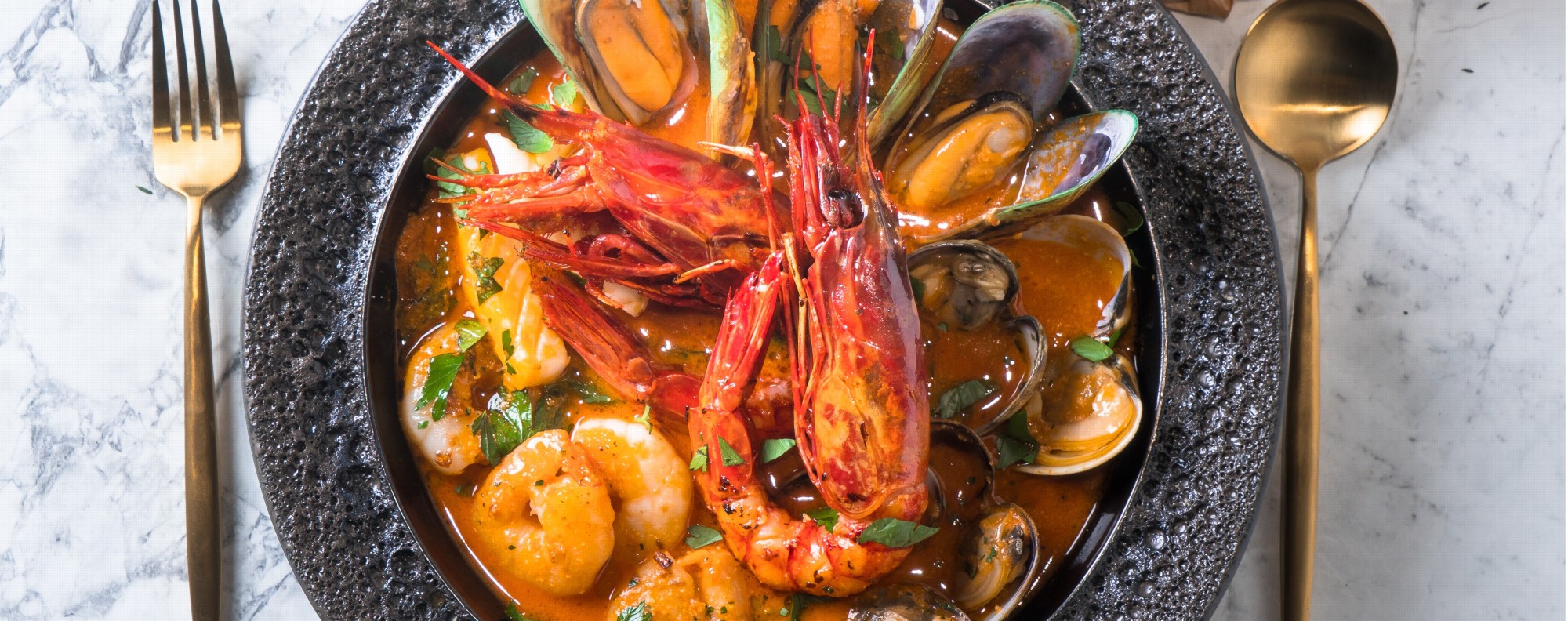 Mediterranean Seafood Stew - from AHA Restaurant & Bar in Hong Kong