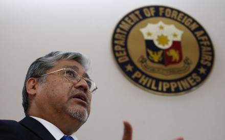 The Philippines Acting Foreign Minister, Enrique Manalo. Photo: David Wong
