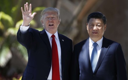 US President Donald Trump and Chinese President Xi Jinping at Mar-a-Lago in Palm Beach, Florida, on April 7. Photo: AP US President Donald Trump and Chinese President Xi Jinping at Mar-a-Lago in Palm Beach, Florida, on April 7. Photo: AP