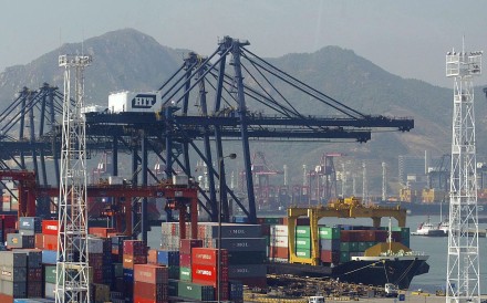 A general view of the Hong Kong International Terminals (HIT) at the Kwai Chung container port in Hong Kong. Hutchison Ports operates container berths in 22 locations across 18 countries. Photo: AFP