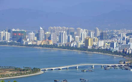 The city of Sanya in Hainan province. Three of the men were detained on the resort island. Photo: Handout