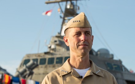 A file picture of US Navy Admiral John Richardson, chief of naval operations. Photo: Bloomberg