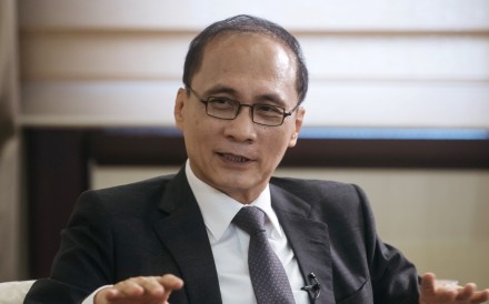 Taiwanese Premier Lin Chuan, speaks during an interview in Taipei in May. He now looks set to be leaving office, along with his entire cabinet. Photo: Bloomberg