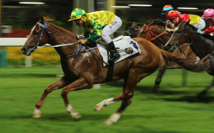 Grace Heart wins for Matthew Poon late last season. Photos: Kenneth Chan. 