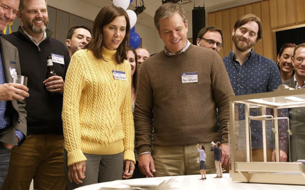 Matt Damon and Kristen Wiig star in "Downsizing" the December release from the director of "Sideways" and "The Descendants." Photo: Paramount