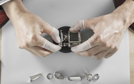 Beating inside of the Parmigiani x Bugatti prototype, there are some parts not quite like the others.