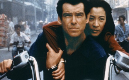 Pierce Brosnan, as Bond, and Michelle Yeoh, as Wai Lin, in Tomorrow Never Dies. Photo: AP