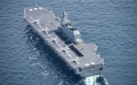 Japan is planning to upgrade its Izumo-class destroyers into fully operational aircraft carriers capable of launching fighter jets. Photo: Handout