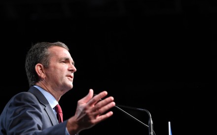 Democratic Gubernatorial Candidate Ralph Northam speaks during a campaign rally in Richmond, Virginia. Photo: AFP