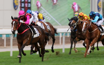 Waikuku wins at Sha Tin on Sunday. Photos: Kenneth Chan