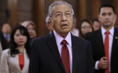 Anti-Singapore, moi? Mahathir Mohamad. Photo: AFP