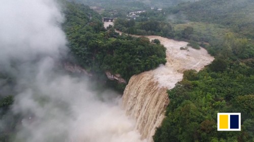 China’s largest waterfall swells after heavy rains