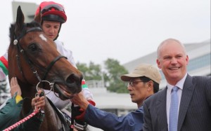 Brett Prebble and David Hall get one home with Berlinski. Photo: Kenneth Chan