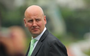 Andreas Schutz produced a great training performance with Little Dreams at Happy Valley on Wednesday. Photo: Kenneth Chan.