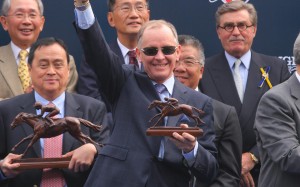 John Moore celebrates as he adds the Vase to his record. Photo: Kenneth Chan