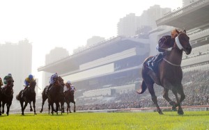 Able Friend demolishes his rivals in the Hong Kong Mile. Photo: Kenneth Chan