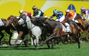 Mi Savvy (Olivier Doleuze) tries to bite Silver Dragon, surprising Karis Teetan. Photo: Kenneth Chan