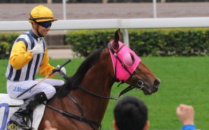 Race 4, House Of Luck, ridden by Joao Moreira, won the class 4 over 1600m at Sha Tin on 17Jan16.