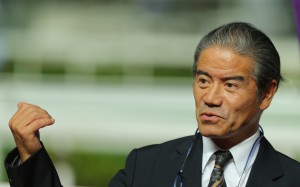 Race 10, Tony Cruz, his horse Terrific Master, ridden by Douglas Whyte, won the class 3 over 1600m at Sha Tin. 14NOV15