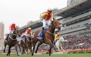 Flashback from last year and Joao Moreira wins the Hong Kong Gold Cup aboard Designs On Rome. Could the former Hong Kong Horse of the Year win back-to-back Cups? Photos: Kenneth Chan