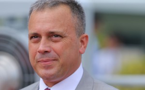 Caspar Fownes is set for a big night in Dubai on March 26, with Gun Pit to contest the world’s richest race, the World Cup, and Domineer to run in the Golden Shaheen. Photo: Kenneth Chan