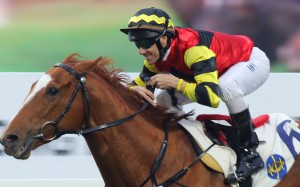 Brett Prebble couldn’t hide his smile after Lucky Bubbles thrashed his rivals on Sunday. Photo: Kenneth Chan