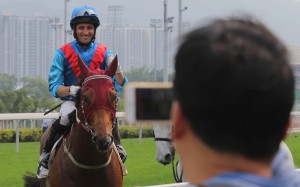 Neil Callan returns on Invincible Dragon after the French import shocked to win on debut. Photo: Kenneth Chan