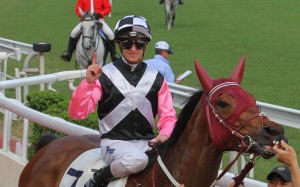 Zac Purton guided Beauty Prince to victory at Sha Tin, one of his four winners for the day. Photos: Kenneth Chan
