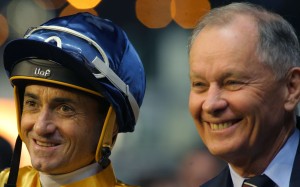 Douglas Whyte and John Moore celebrate a double. Photos: Kenneth Chan