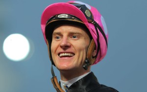 Zac Purton enjoys a big day at the office, collecting a treble at Sha Tin. Photos: Kenneth Chan