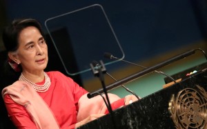 Myanmar’s Aung San Suu Kyi. Photo: Reuters