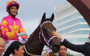 A Beautiful is Joao Moreira’s only winner at Sha Tin on Sunday when at least three have become the norm. Photos: Kenneth Chan