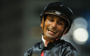 Karis Teetan celebrates one of his 16 winners so far this season. Photos: Kenneth Chan.