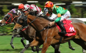 Rule Thee breaks through over 2,200m at Happy Valley last start. Photos: Kenneth Chan.