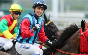 Umberto Rispoli returns to scale after winning aboard Namjong Invincible. Photo: Kenneth Chan